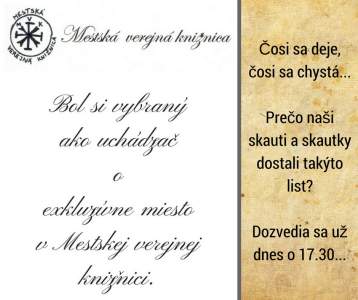 Zacíname etapovku Knihovníci